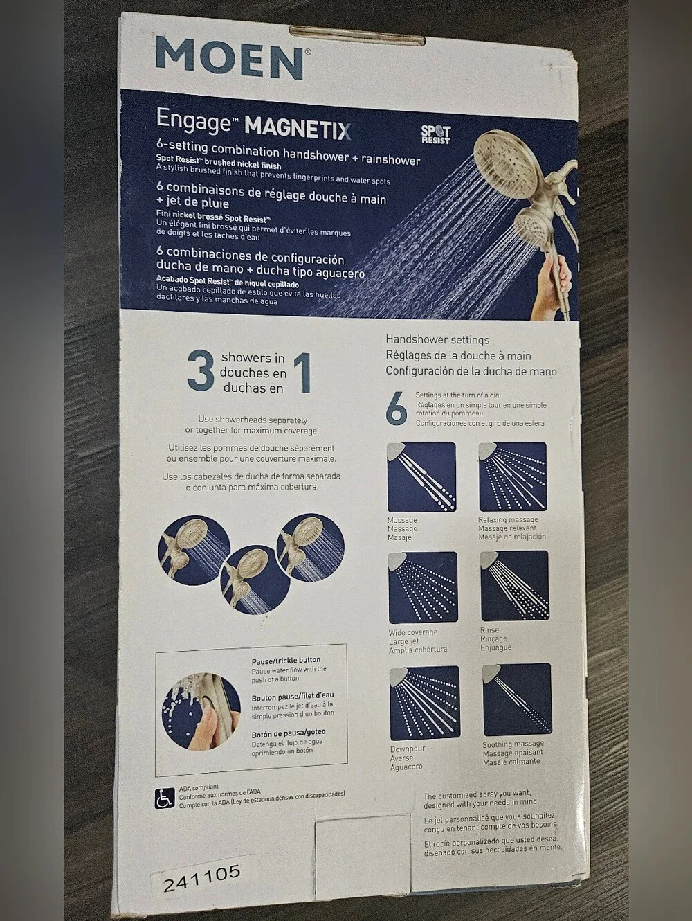 Moen handheld showerhead
